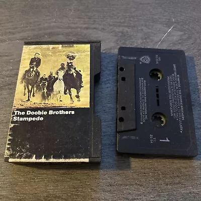 The Doobie Brothers Stampede Original early issue 1975 Black CASSETTE TAPE  Rock - Image 1 of 4