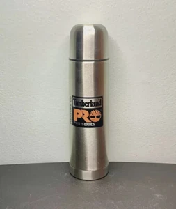 Timberland Pro Series Stainless Steel Travel Thermos Logo Twist Lid Silver 16 Oz - Picture 1 of 12