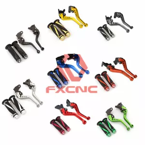 CNC Short Brake&Clutch Levers w/Handle Grips For CBR1000RR/FIREBLADE/SP 2017-20 - Picture 1 of 38