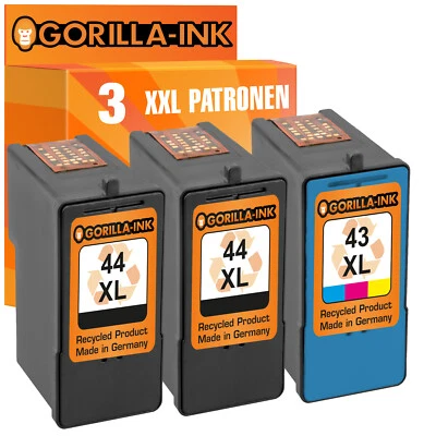 3x für Lexmark 44 & 43 XL X4850 4875 4950 6570 7550 9300 9350 9575 Z1520 P350 - Bild 1 von 4