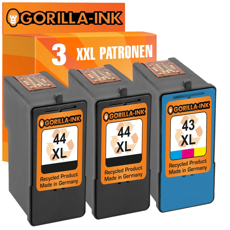 3x für Lexmark 44 & 43 XL X4850 4875 4950 6570 7550 9300 9350 9575 Z1520 P350 - Bild 1 von 4