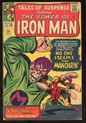 Tales of Suspense #55 1964 Marvel Homem de Ferro Mandarim 3ª Aparição Don Heck Jack - Imagem 1 de 4