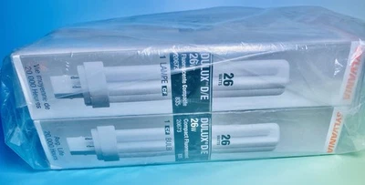 SYLVANIA 20673 DULUX D/E 26W Compact Fluorescent Lamp Bulb G24q-3 Base 835 ECO - Image 1 of 3