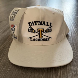 Vintage Tatnall Lacrosse The Game Neu mit Etikett Deadstock Snapback Mütze weiß Kappe - Bild 1 von 5