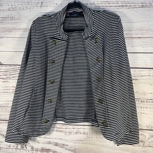 Blazer Tommy Hilfiger Marinero a Rayas con Bolsillos XL - Imagen 1 de 8