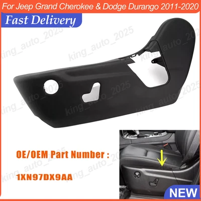 Panel de ajuste del asiento del lado del conductor Jeep Grand Cherokee + Dodge Durango 2011-2020 EE. UU. Foto 1 de 4