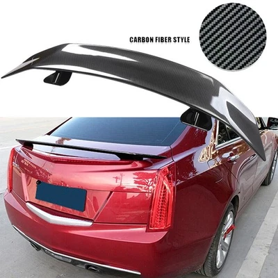 For Cadillac CTS 03-2019 Carbon Fiber 46+Car Rear Trunk Spoiler+Lip Wing Racing Foto 1 de 4