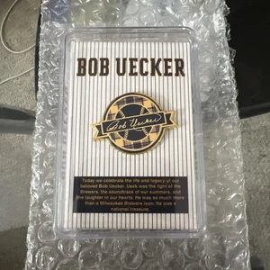 Bob Uecker Celebration Of Life Encased Pin Giveaway 8/24/25 Milwaukee Brewers - Picture 1 of 2