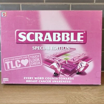 Mattel Scrabble Special Pink Edition Breast Cancer Awareness Edition 2008 - Image 1 of 4
