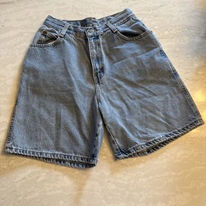 Vintage Gitano Ladies Denim Shorts Size 8 Medium Wash Zip Fly - Picture 1 of 11