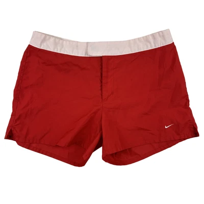 Pantalones Cortos Nike De Colección Para Mujer Pequeños 4-6 Rojo Años 90 Y2K Logo Secado Rápido Años 2000 Atléticos Foto 1 de 4