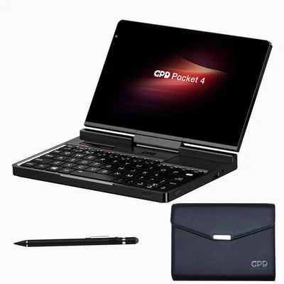 GPD Pocket 4 Mini PC Portable Compact PC AMD AI9 HX370 32GB + 2TB + Case + Pen - Image 1 of 4