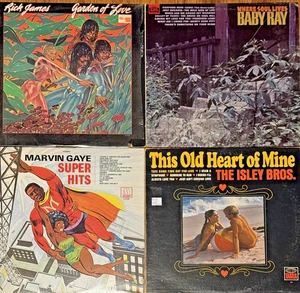 4 RECORD SOUL LOT - ISLEY BROS/BABY RAY/MARVIN GAYE/RICK JAMES - LP'S - VG+ - Imagen 1 de 13