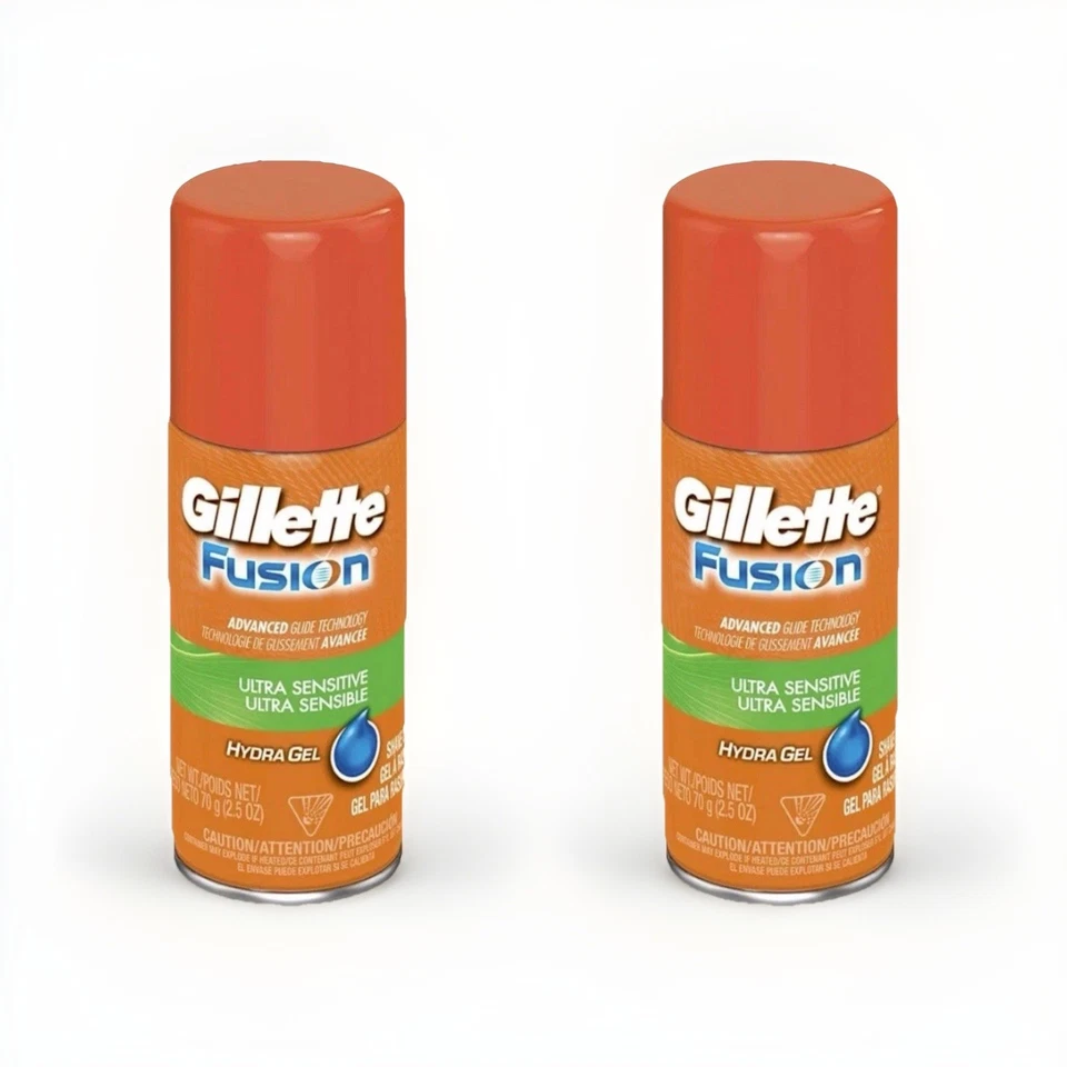 Gillette Fusion 5 Shave Hydra GEL Ultra Sensitive 2.5oz Travel Size