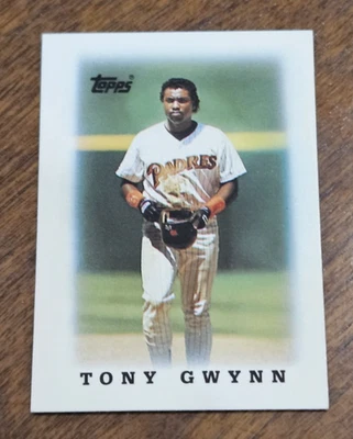 1988 Topps Mini Baseball Card Tony Gwynn San Diego Padres #74 - Image 1 of 2