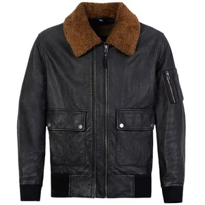 Spada Turbine Leather Jacket Motorbike Motorcycle Classic Vintage Black - Picture 1 of 5