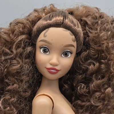 MUÑECA DE MODA DESNUDA DISNEY I LOVE RAPUNZEL PELO RIZADO MARRÓN ARTICULADO Foto 1 de 4