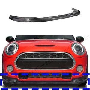 Real Carbon Front Spoiler Bumper Splitter for Mini Cooper S F56 F57 F55 2014-20 - Imagen 1 de 4