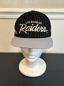 Los Angeles Raiders Vintage Sports Specialties Script Nadelstreifen Mütze RAR - Bild 1 von 8