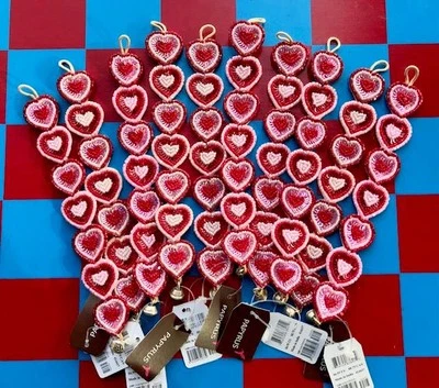 10 PAPYRUS Beaded Heart Bracelets  7-1/4" $70 Retail - Image 1 of 2