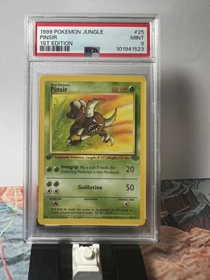 Pokémon TCG Jungle 1st Edition Pinsir #25/64 Rare PSA 9 MINT - Image 1 of 3
