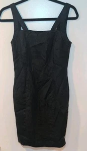 Andrea Jovine 90s Sleeveless Linen Midi Dress Women’s Sz 4 Sz Small - Picture 1 of 6