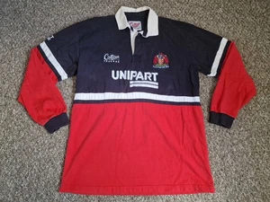 Vintage GLOUCESTER RUGBY 1999 2000 Unipart Home Shirt - UK Size: LARGE - Picture 1 of 4