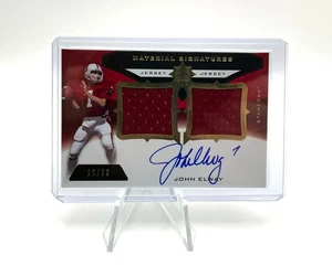 Camiseta deportiva John Elway 2013 Upper Deck Material Signatures Auto Stanford/30 Broncos - Imagen 1 de 4