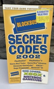 Blockbuster Secret Codes 2002 Book by BradyGames PlayStation N64 Game Boy RARE - Picture 1 of 3