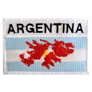 Parche bordado de bandera argentina e islas Malvinas islas Malvinas guerra ejército Reino Unido - Imagen 1 de 1