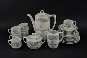 99840933-d Porzellan-Kaffee-Service Silberhochzeit um 1900 Bavaria - Bild 1 von 2