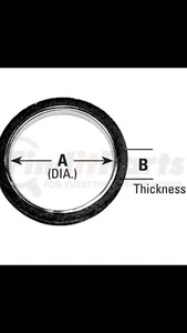 Exhaust Pipe Flange Gasket-VIN: F AP Exhaust 9207 - Picture 1 of 4