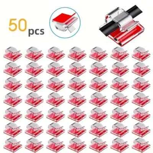 50pcs Cable Clips, Adhesive Cable Organizer for Office and Home (I1) - Picture 1 of 4