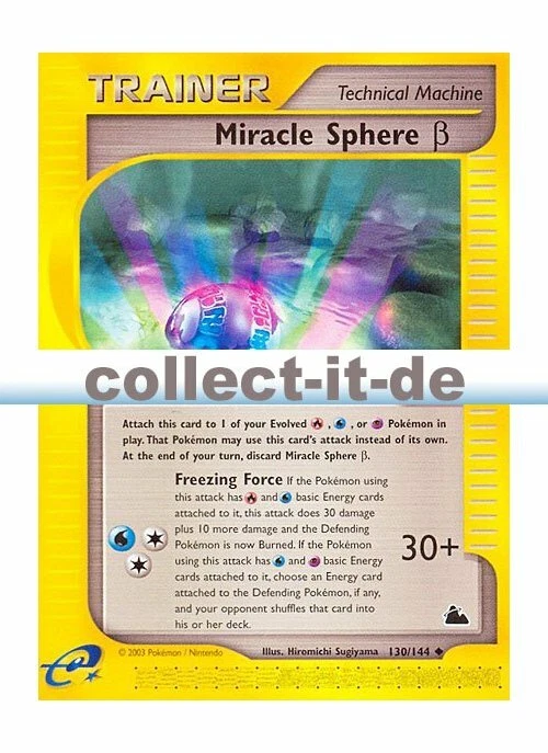 Pokemon 130/144  - Miracle Sphere ß  Skyridge Englisch - Bild 1 von 1
