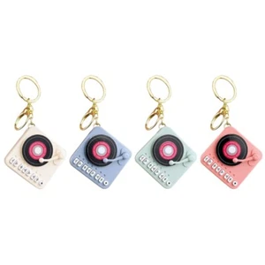 Vintage Turntables Player Keychain Mini Music Box Pendants for Retro Lovers - Picture 1 of 12