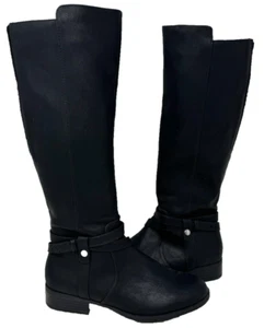 LifeStride Women's XTrovert Zip Up Comfort Riding Boots Black Size:6.5 101T - Picture 1 of 5