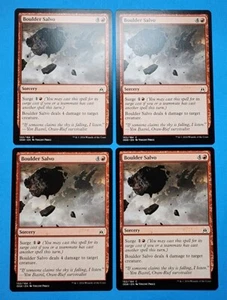 4x Boulder Salvo Oath of the Gatewatch Mtg Magic Card Sorcery Red Mountain 102 - Picture 1 of 4