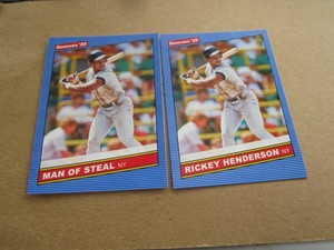  2020 DONRUSS MLB "86 RETRO" VARIATION/BASE RICKEY HENDERSON YANKEES/HOF #219