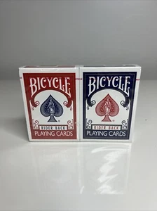 BICYCLE 2 pack set Rider Back Playing Cards Index Poker Cards Premium Red blue - Picture 1 of 11
