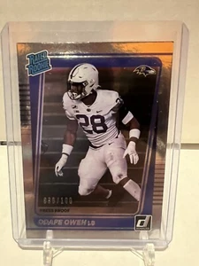 Odafe Oweh Silver Press Proof Rated Rookie /100 2021 Panini Donruss  - Picture 1 of 3