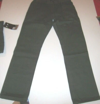 NUEVO Hurley Niños Talla 16 31 x 31 Verde Jeans Pantalones Denim Calce Ajustado Pierna Recta Foto 1 de 3