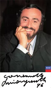 Luciano Pavarotti Opera Signed Autograph 4.25 x 7 Photo PSA DNA *14 - Picture 1 of 3
