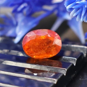 11.40 Cts Spessartite Garnet Stone Natural Orange Garnet Oval Shape 13x10 MM - Picture 1 of 5