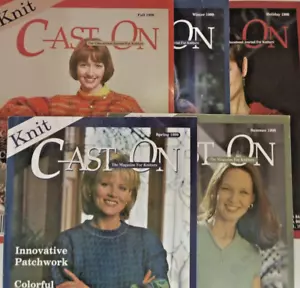 Vintage Cast On Knitting Magazine 1999 Lot of 5 Cast On - Picture 1 of 6