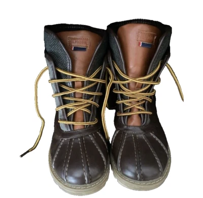 Tommy Hilfiger Bota Infantil Talla 3 Charles Tobillo Pato Marrón Multicolor Foto 1 de 4