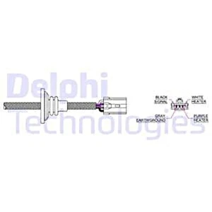 DELPHI Lambda Sensor For MITSUBISHI Eclipse II Galant V Saloon VI 92-13 MR507031 - Picture 1 of 1