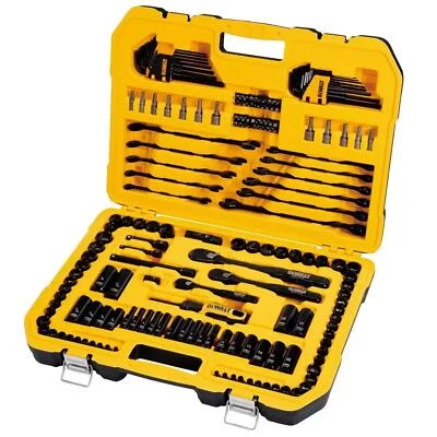 DeWalt 184Piece Mechanics Socket Set Spanner Ratchet Drive Tool Case DWMT45184-1 - Image 1 of 4