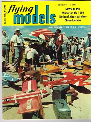 FLYING MODELS Magazine October 1959 Crusader C/L stunter Full size patterns - Image 1 of 3