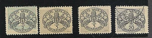 QQ84-Vatican-Variety-Offset Background On 4 Values Stamps - Picture 1 of 1