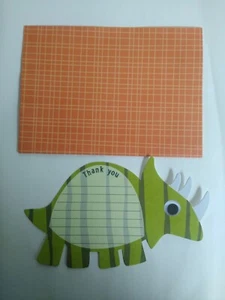 8 Roarrr Dinosaur  Kids Party Thank You Cards and envelopes - Picture 1 of 3